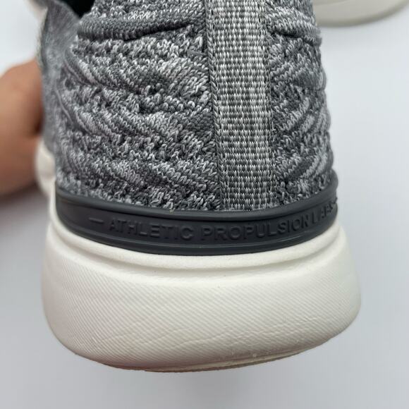 APL Techloom Wave Shoes Smoke Ivory Melange Gray White Running Mens 9 - Picture 13 of 16